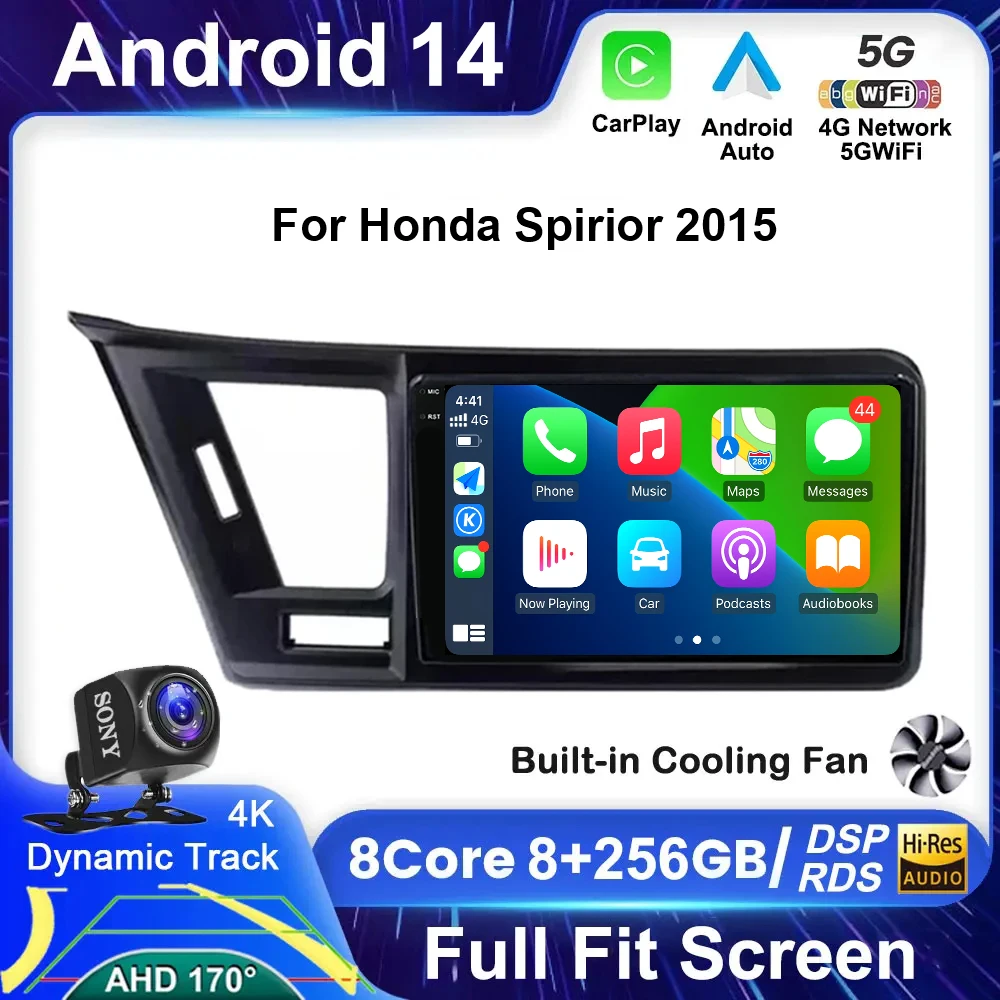 

Android 14 For Honda Spirior 2015 Multimedia Car Monitor Autoradio Video Player Touch Screen GPS Navigation Stereo Carplay Radio