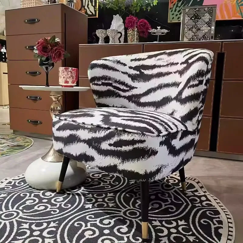 

Furniture for small-sized apartments living room balcony bedroom sofa antique ink painting casual sofa chair