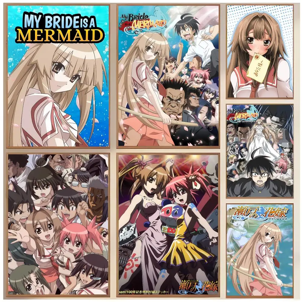 Romantic Comedy Anime M-My Bride Is A Mermaid Poster  Classic Home Interior Design & Modern Wall Art Collection
