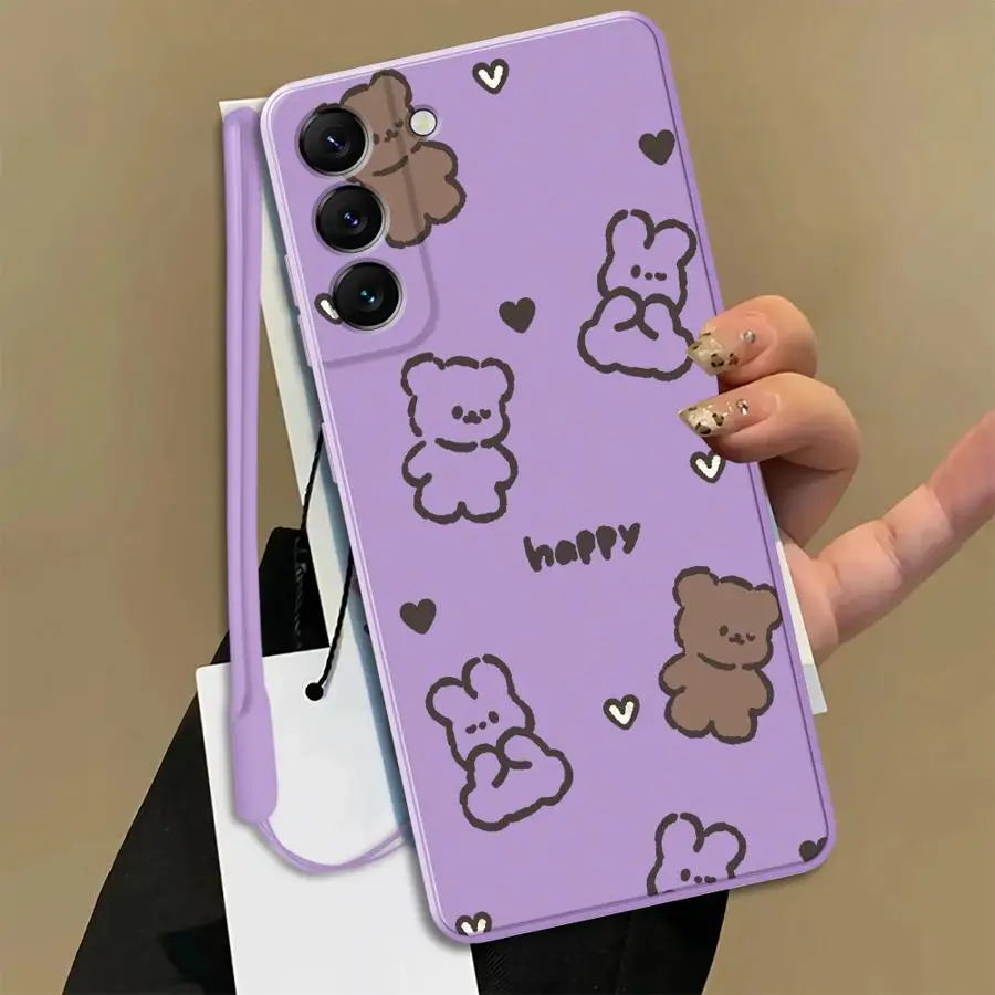 Phone Cover Case for Samsung Galaxy A22 A52 A16 A36 A26 A24 A15 A51 A34 A13 A14 A35 A11 A12 Little Bear