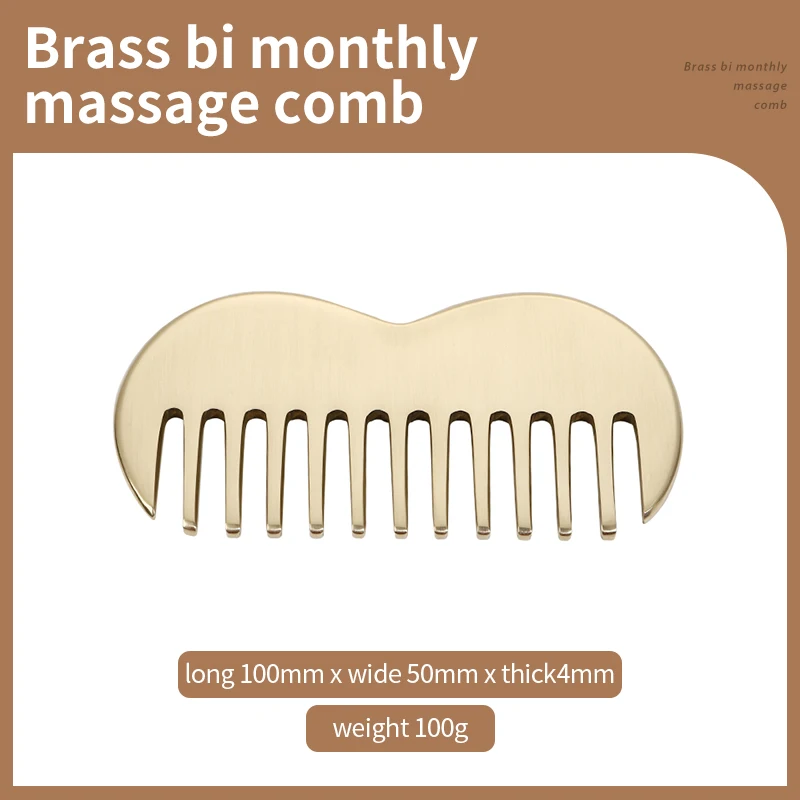 

Free custom logo copper guassa comb massage comb skin massage and scraping massager head meridian spa tools meridian massager