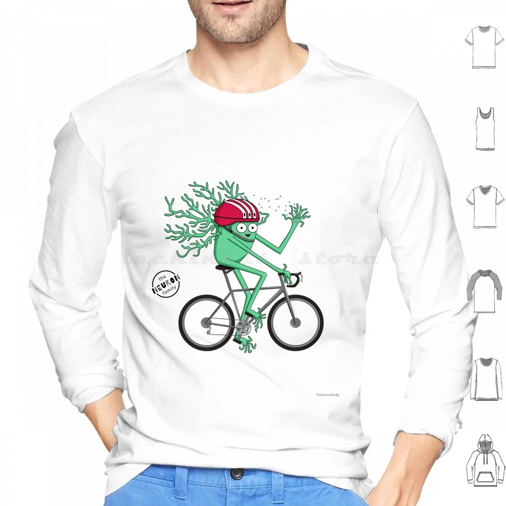 Bike Neuron Hoodie cotton Long Sleeve