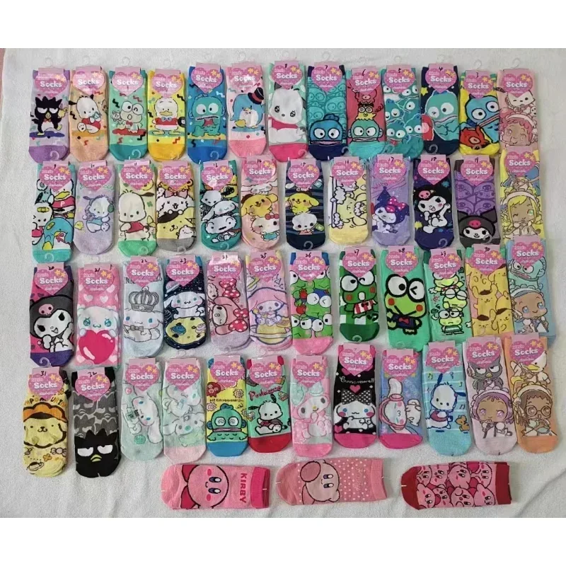 10st Pack Echte Sanrio Kinderen Jeugd Katoenen Sokken Kuromi Katoen Leuke Mode Kinderen Meisjes