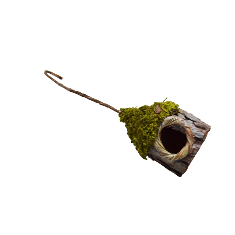

Decoration Bird's Nest Resin Outdoor Hanging Nests Mini Houses for Woven Crafts Birdhouse Decorating