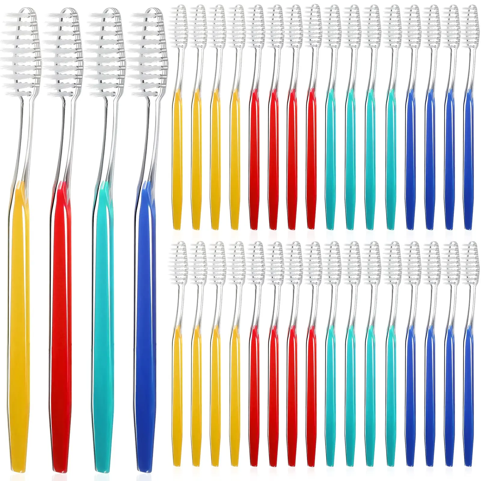 

400 Pack Disposable Toothbrushes Individually Wrapped Hotel Toothbrushes Manual Use Toothbrush for Adults Kids Travel