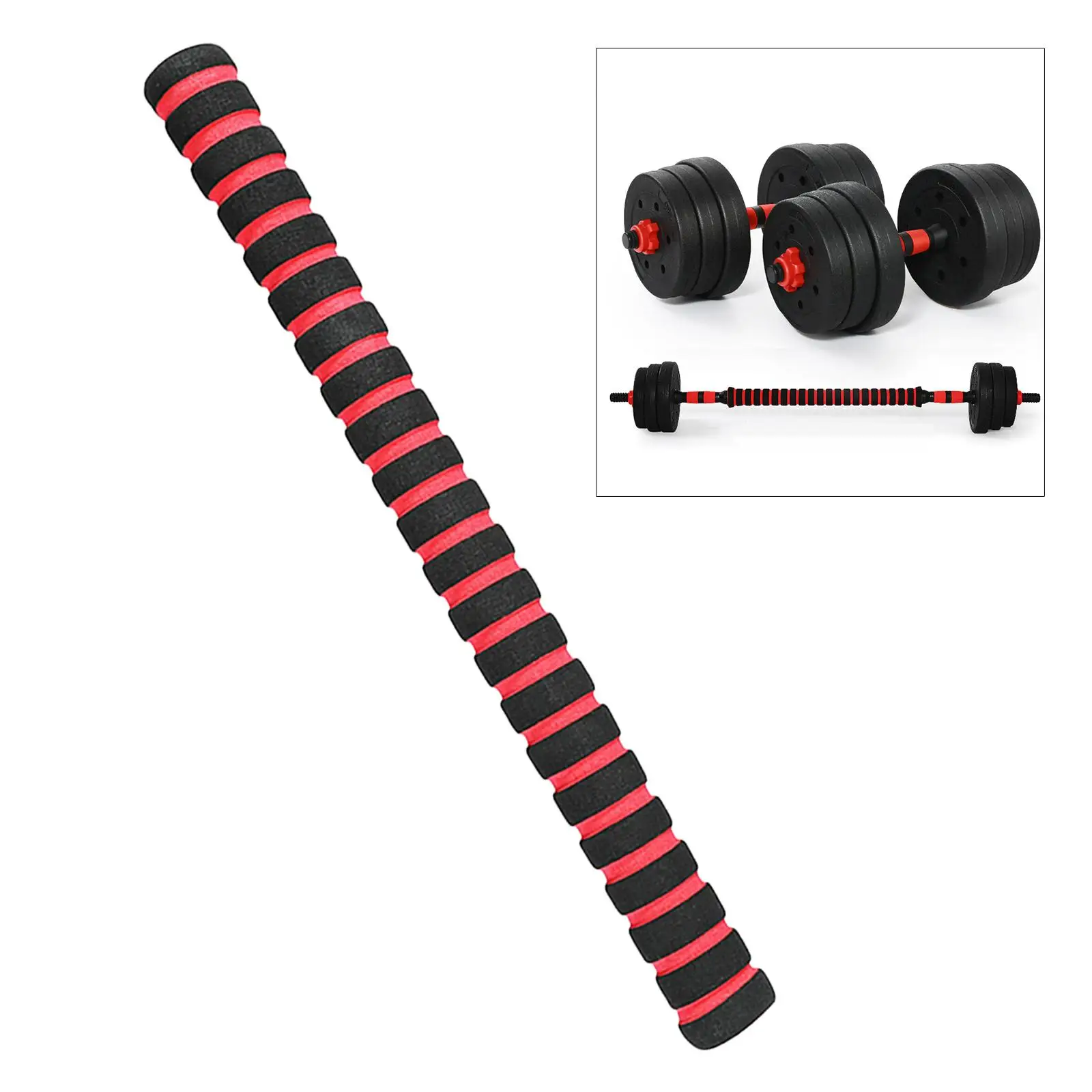 Dumbbell Connect Rod Dumbbell Extension Bar Barbell Bar Connector 40cm/50cm Fitness Equipment for Home Gym Muscle Building