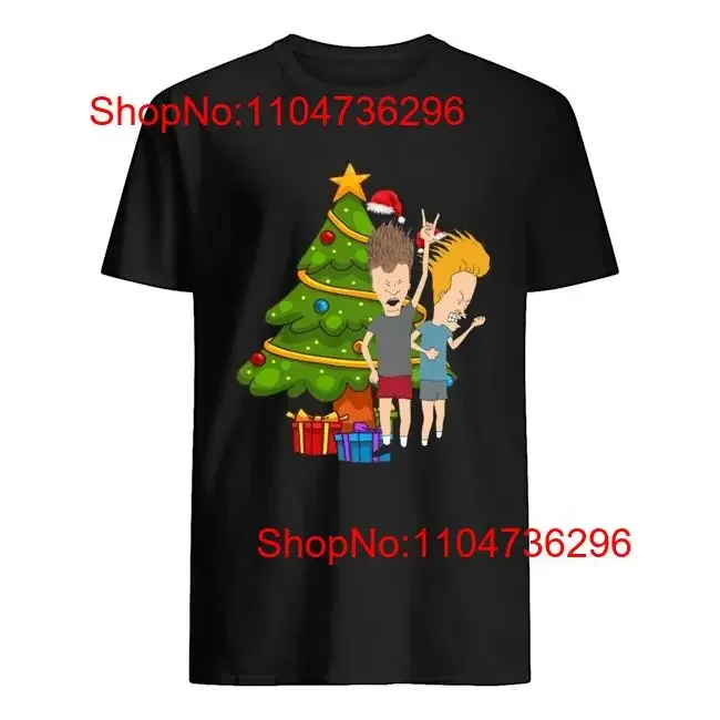 Nueva camiseta Beavis y Butthead árbol de Navidad S 5XL DN367 vintage lavada homme versátil cómoda Casual estirada