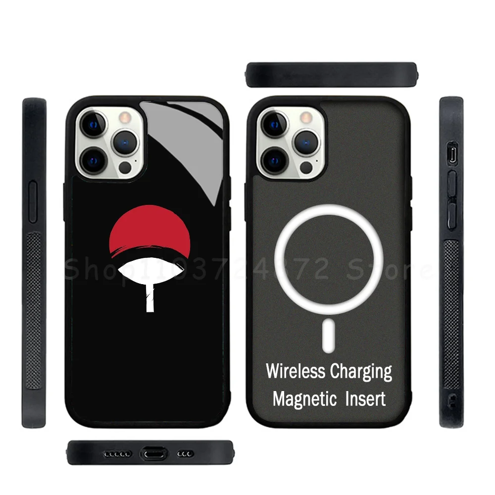 N-Naruto Phone Case Strong Magnetic For IPhone 15 14 13 Pro Max Alex Mirror For Magsafe Wireless Charging Cover