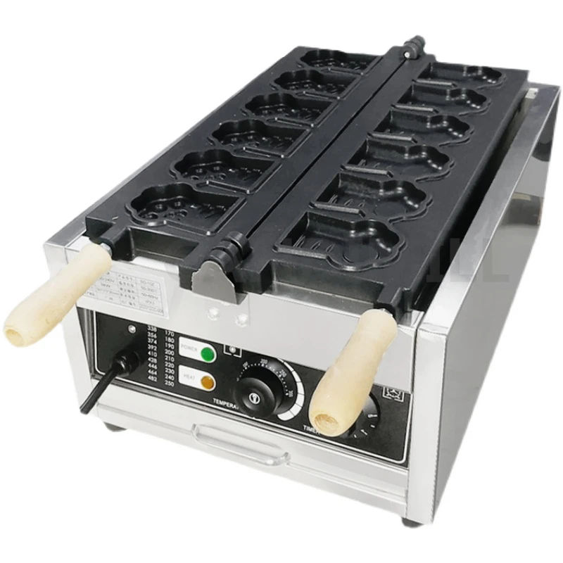 الاستخدام التجاري الكلب القط باو على شكل صانع الوافل الحديد الدب الهراء آلة الخبز النمر باو على شكل الهراء وجبات خفيفة بيكر