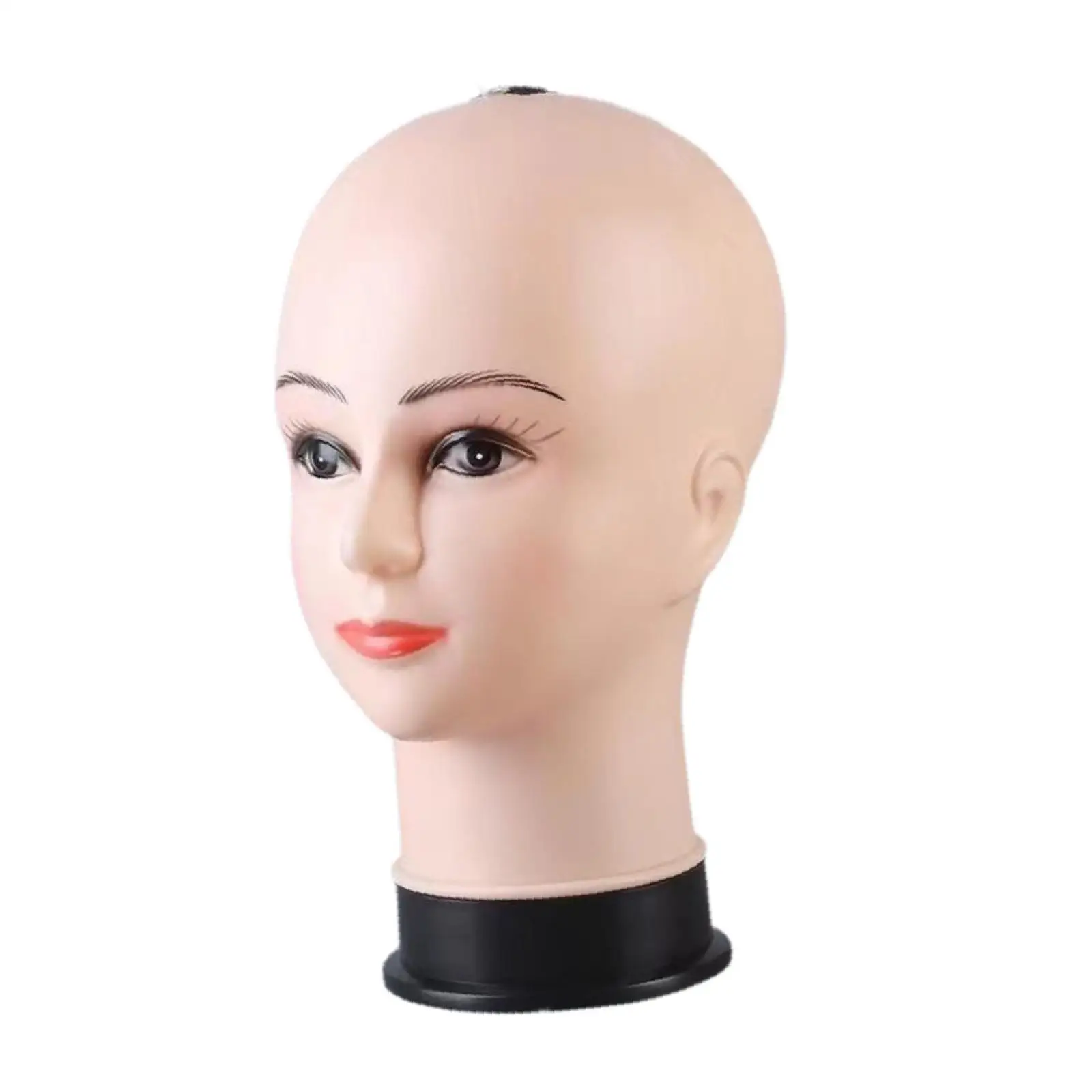 Bald Female Mannequin Head Hat Display Rack Wig Display Holder Cosmetology Wig Stand for Glasses