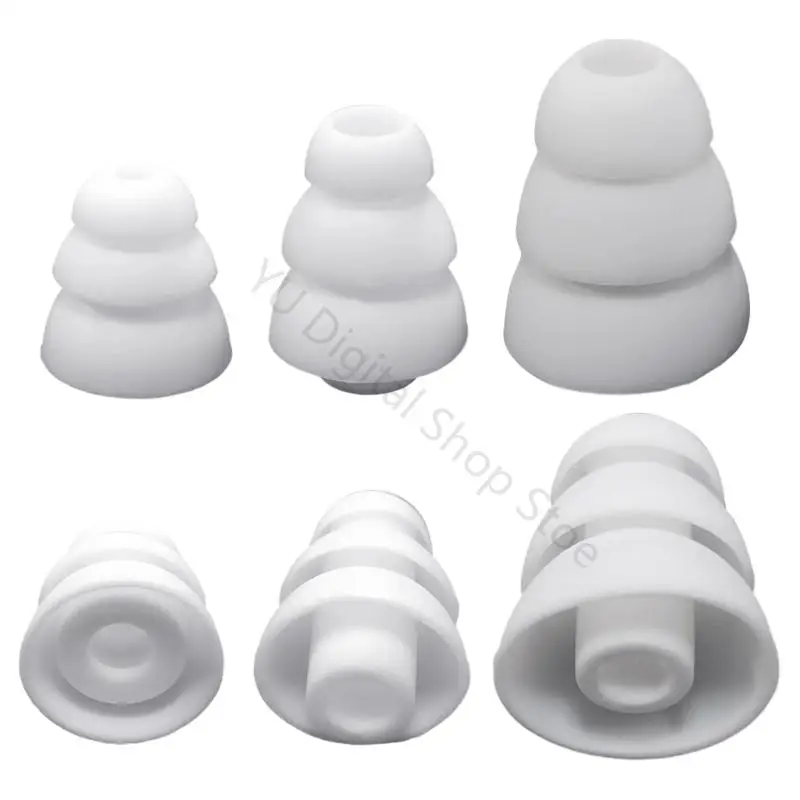 96BA 3,8 mm, mehrere Größen, 6 Stück, geräuschisolierende Silikon-Ohrhörerspitzen für die meisten In-Ear-Kopfhörer – Detail 4