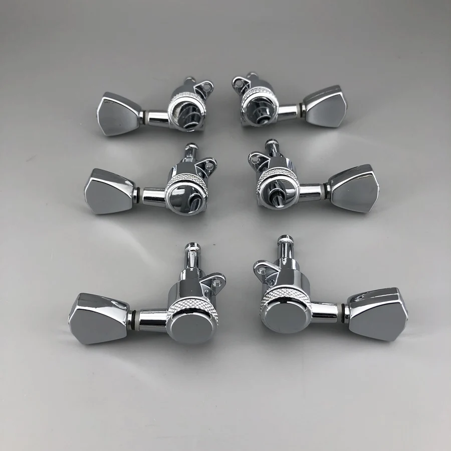 Keystone Schaller M6 Type Guitar Chrome Locking Deluxe Guitar Machine Head Tuners Tuning Pegs for Buckethead Guitar well 3R3L