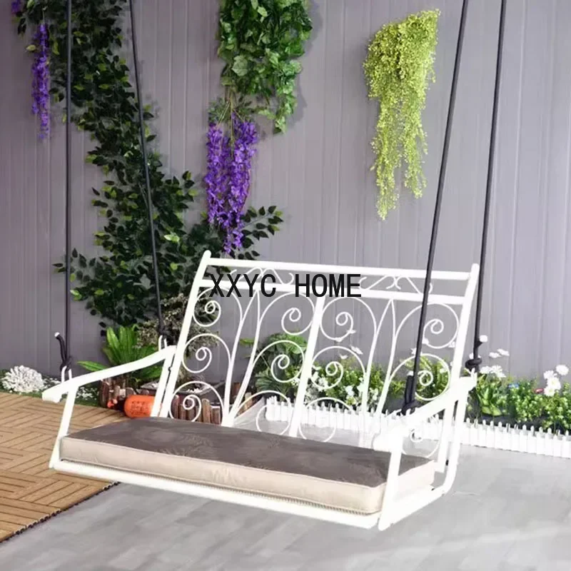 Balcony White Hanging Chair Recliner Minimalistic Hammock Swing Hanging Chair Outdoor Garden Sillas Jardin Chair Accessories