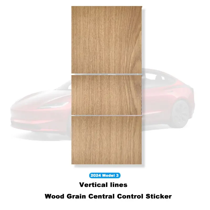 الخشب الحبوب مركز وحدة التحكم لوحة ملصق فيلم ل تسلا نموذج 3 2024 2025 الكربون غطاء التحكم المركزي اكسسوارات السيارات الداخلية