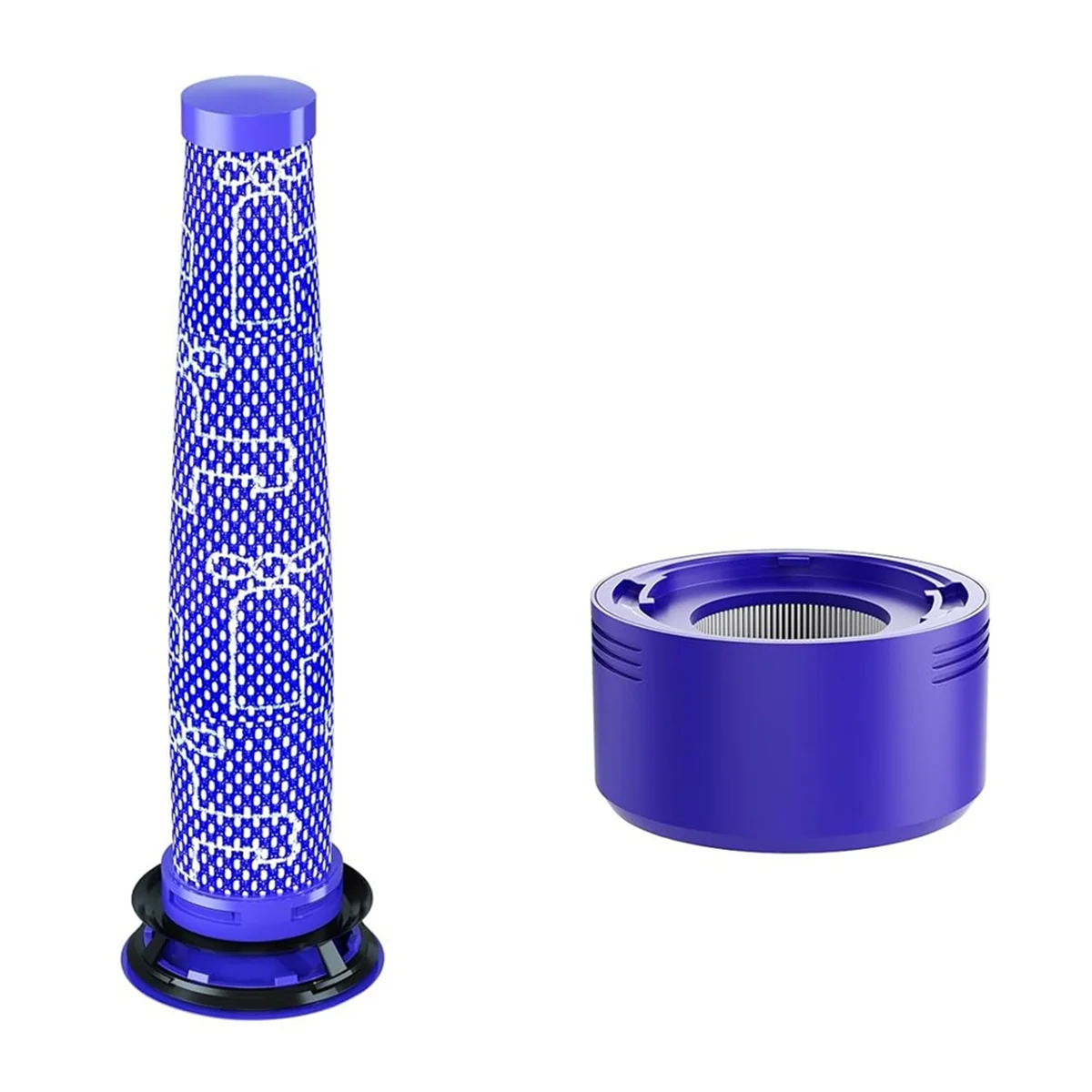 AC66 pour Dyson V7 V8 SV10 filtres pièces de rechange 3 post-filtres et 5 pré-filtres, pièce de rechange 965661 -01 & 967478 -01