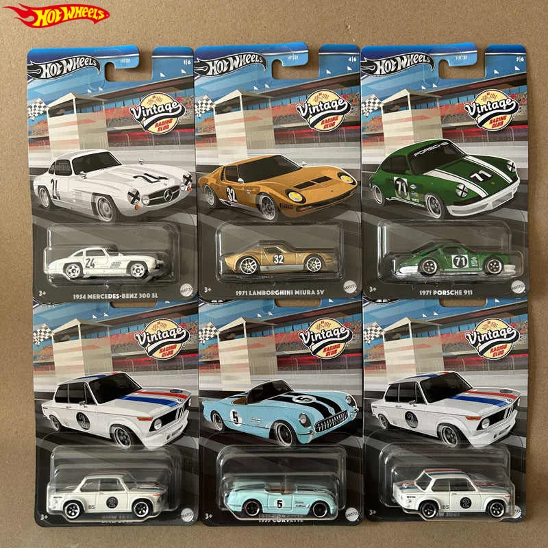 

Горячие оригинальные Hotwheels HRT81 Silver Label Ретро Винтаж Автомобиль из сплава Benz Corvette BMW Модель Гоночного автомобиля Высокое качество Коллекционная