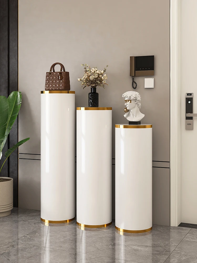 Rotating shoe cabinet household door  new popular entrance entrance entrance steel round multi-layer disinfection shoe rack