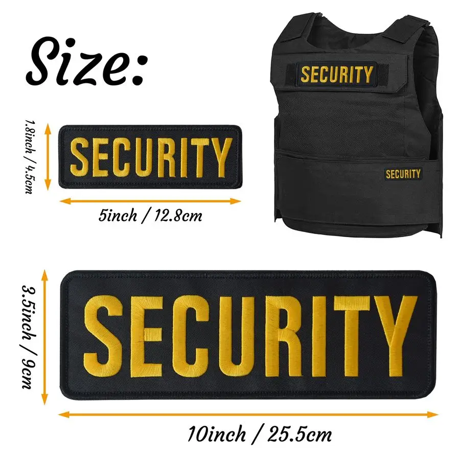 رقعة مطرزة بخطاف وحلقة، رقعة أمان من القماش المتين لزي حراسة الضابط، سترة، حامل، قبعة، صغيرة واحدة #5