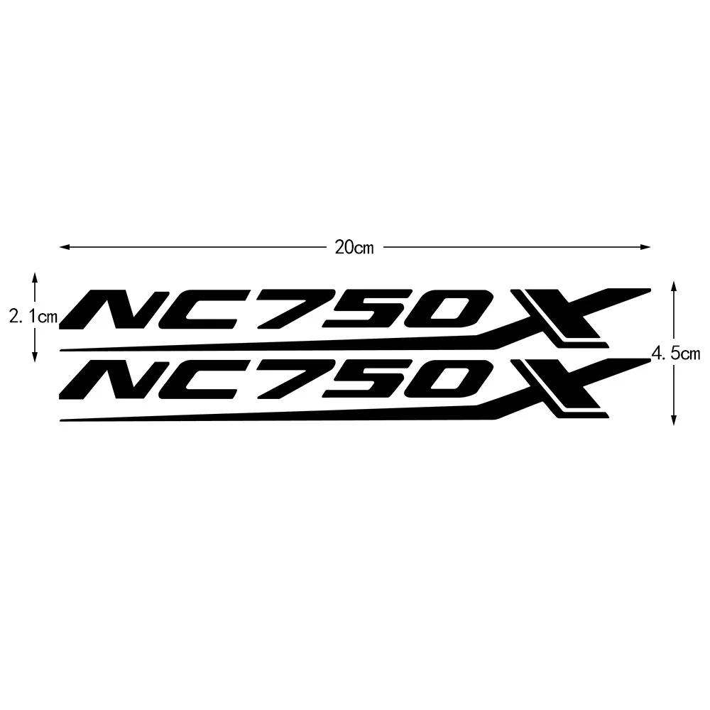 Motorcycle Reflective Emblem Badge Decal NC750X Tank Wheel Sticker Waterproof Decal For Honda NC750X NC750 X