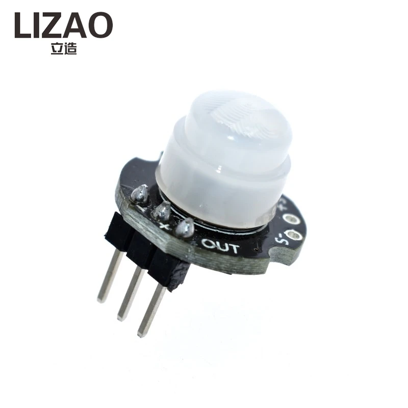 LIZAO SR602 PIR Infrared Body Motion Sensor Detector Module with Bracket and Fresnel Lens for Arduino Electronic DIY