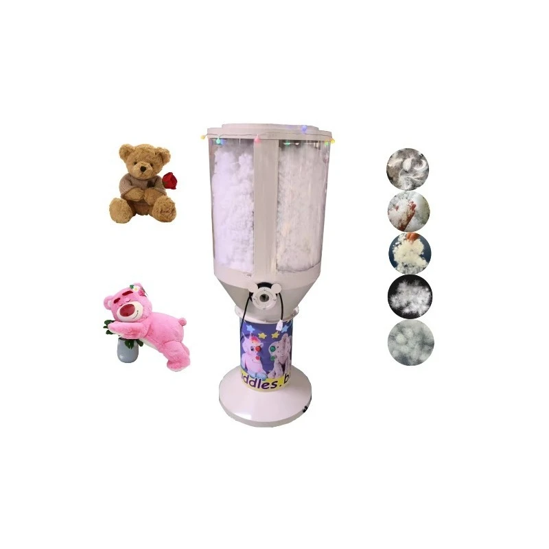 Mobile Plush Toy Stuffing Machinery With Wheels, Motor Driven For Teddy Bear Making, Voltage Customizable