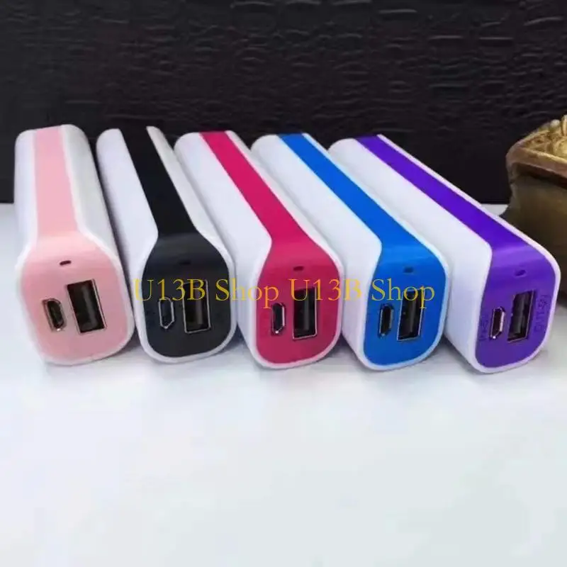 u13b شاحن بطارية الشاحن محمولة DIY Box USB MicroUSB DC5V 1A حالة شحن محمولة لـ 1pcx 18650 Weldless
