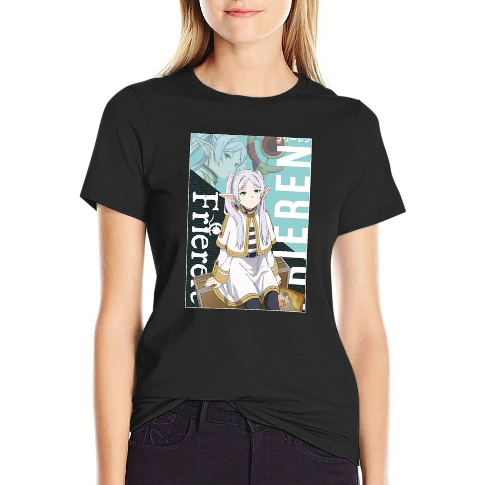 

Frieren フリーレン Sousou no Frieren T-Shirt quick drying female blacks graphic t-shirts for Women