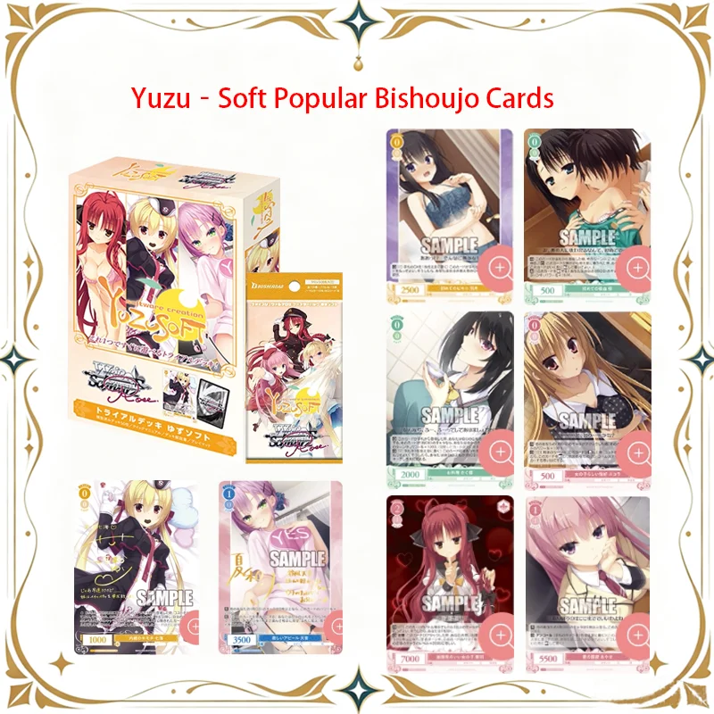 Yuzusoft Cards Simplified‑Chinese Booster Pack Card Japanese‑Style Anime Popular Beautiful‑Girl Collectible Card Birthday Gift