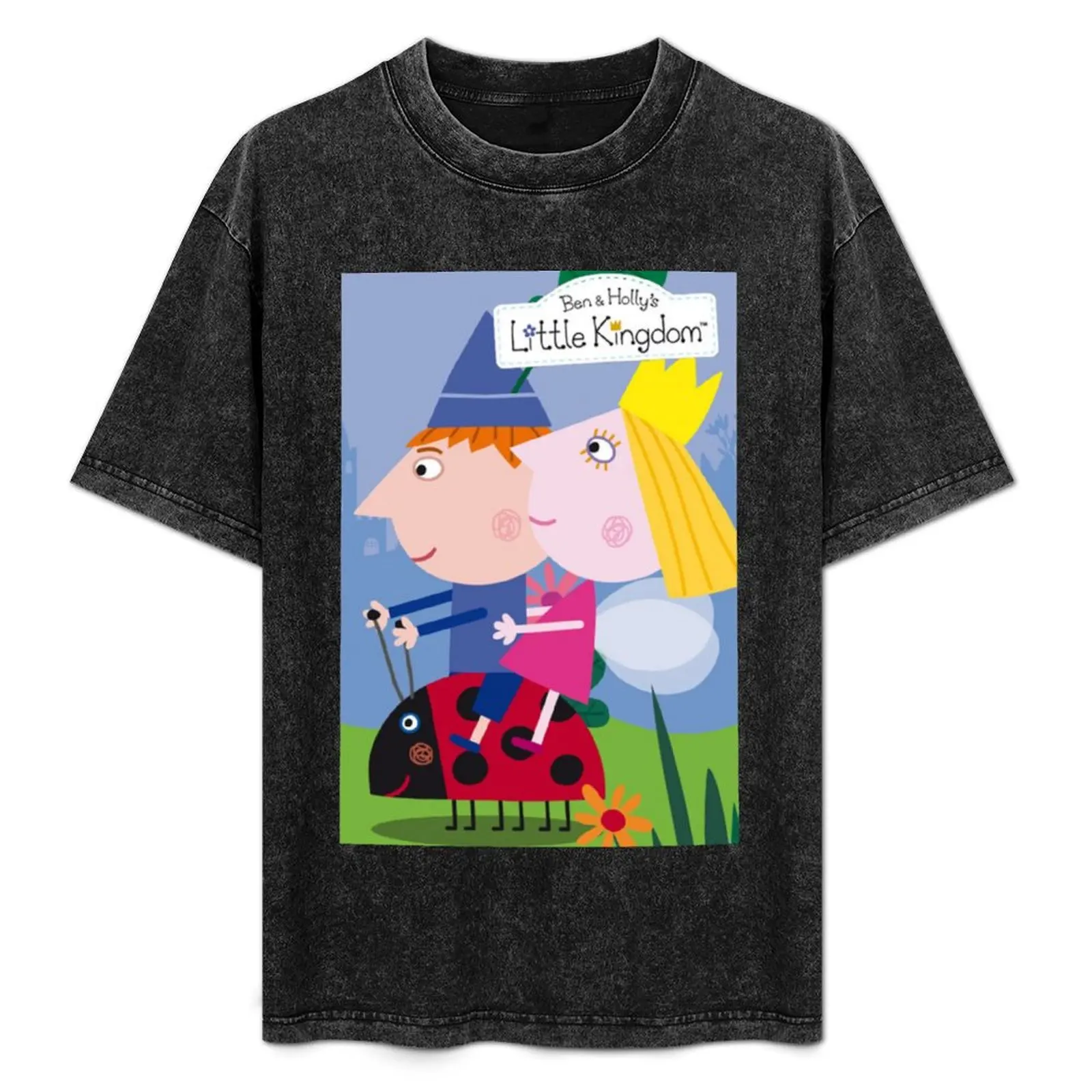 

Ben and hollys little kingdom design T-Shirt Basic Crew Neck Short Sleeve Top