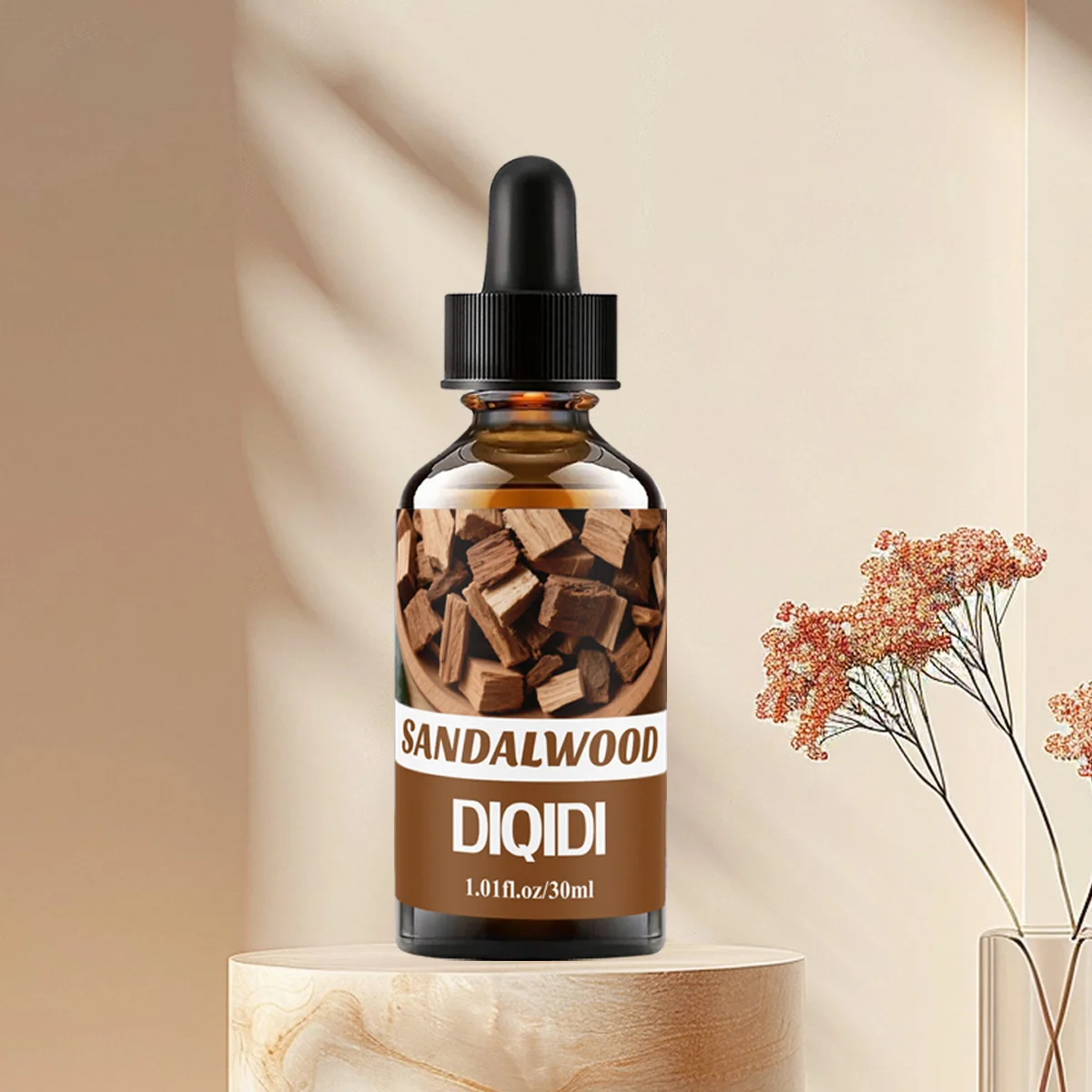 Óleo essencial de sândalo, óleo essencial de natal, presente de natal, óleo essencial de aromaterapia doméstica, multifuncional