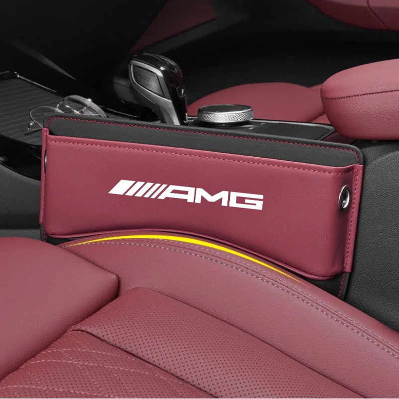 

Car Seat Gap Storage Box Organizer Pocket Wallet Accessories For Mercedes Benz AMG A B C M ML GLA GLS E Class W176 W205 W166 W24