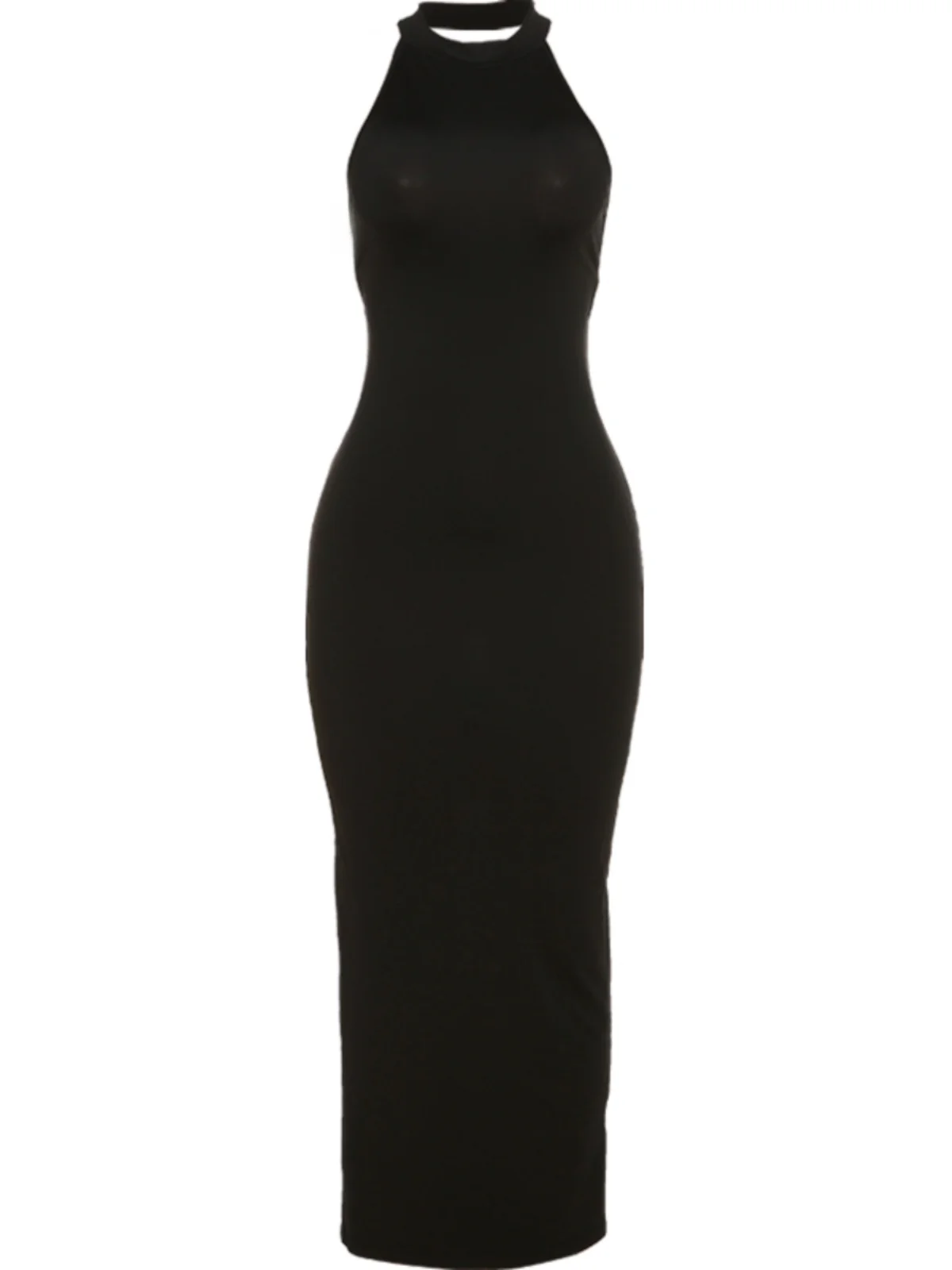 Weird Puss Sexy Bla Ne Hanging Svel Dr Women's Sensual Ba Exposure Body ape Long Split Dr Street Sle Hi...