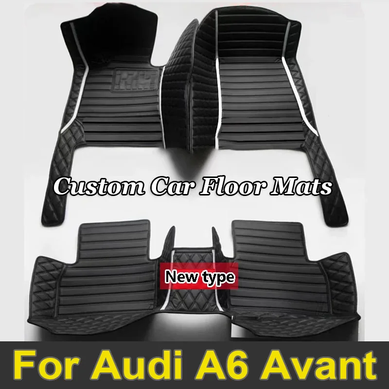 

Car Floor Mats For Audi A6 C6 4F C7 4G Avant Wagon 2007~2018 Luxury Leather Mat Anti Dirt Pad Durable Carpet Car Accessories