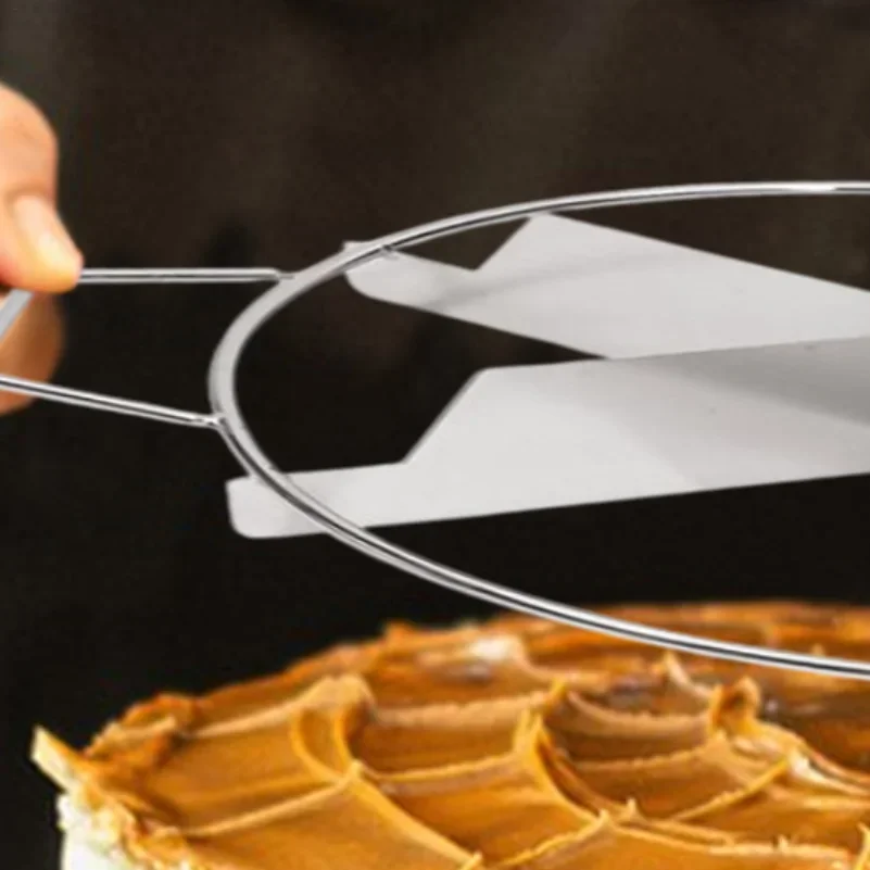 Stainless Steel Cake Cutter Slicer Pie Cutter Equal Portion Round Marker Bread Divider Pastry Cheese Pizza Press Tool