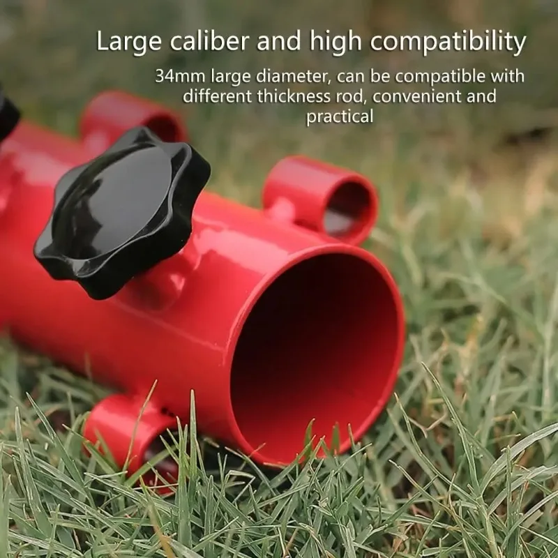 1Pc Camping Tent Rod Holder Reinforced Windproof Awning Pole Stand Portable Tent Fixed Tube Support for Camping Fishing