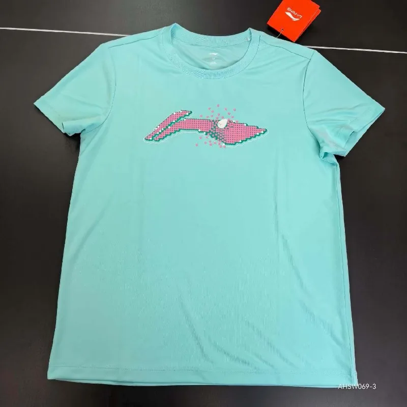 New Li-Ning table tennis cultural shirt, breathable, sweat-absorbent, quick-dry, short-sleeved, for men and women
