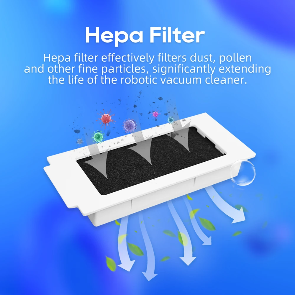 Compatible For ECOVACS DEEBOOT T30 OMNI / T30 PRO OMNI Spare Parts Main Side Brush Hepa Filter Mop Cloth Dust Bag Consumables view 5