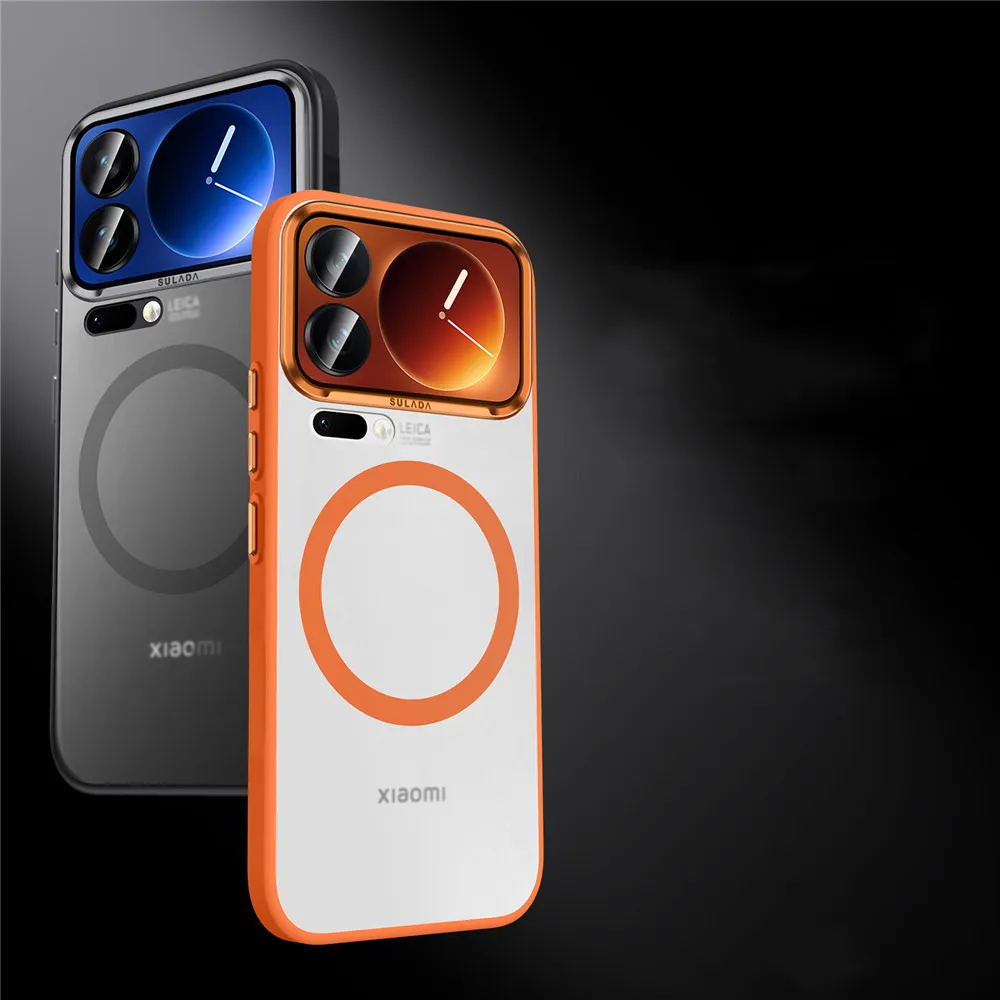 

Магнитный прозрачный чехол для ПК для Xiaomi 17 Pro Max 17, матовая задняя крышка