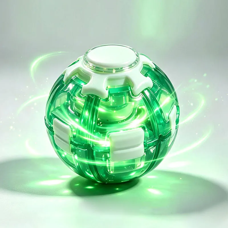 2026 LED Magic Press To Spin Stress Relief Fidget Balls Autism ADHD Focus Quiet Cool Gadgets Unique Gifts For Kids & Adults