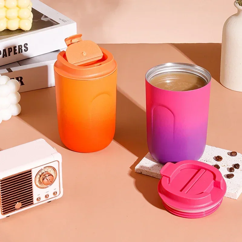 316 Stainless Steel Mini Vacuum Flask Thermos Cup for Student Outdoor Portable Car Coffee Water Bottle in A Variety of Colors