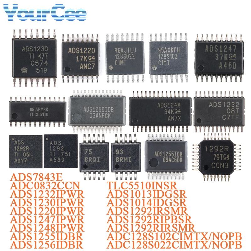 10pcs/1pc ADS1230IPWR ADS1230 1230IPWR ADS1230IPW TSSOP-16 Analog-to-digital Conversion Chip IC ADS1232IPWR ADC0832CCN ADS7843E