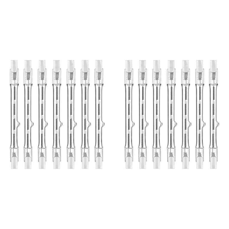 لمبات الهالوجين R7s، 7 عبوات لمبة R7s 118 مم لمبات هالوجين 230 فولت قابلة للتعتيم، لمبة إضاءة خطية من التنغستن #5