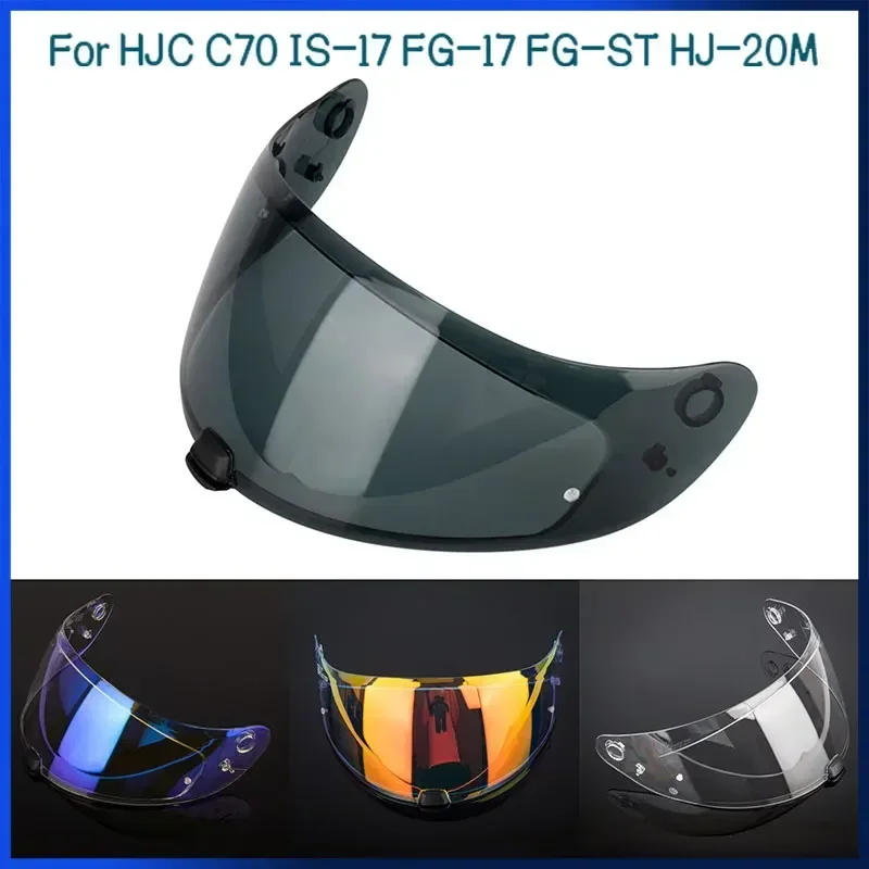 Kask fullface tarcza Visor obiektyw dla HJC C70 IS-17 FG-17 FG-ST HJ-20M kask motocyklowy Visor ochrona UV kask osłona przeciwsłoneczna