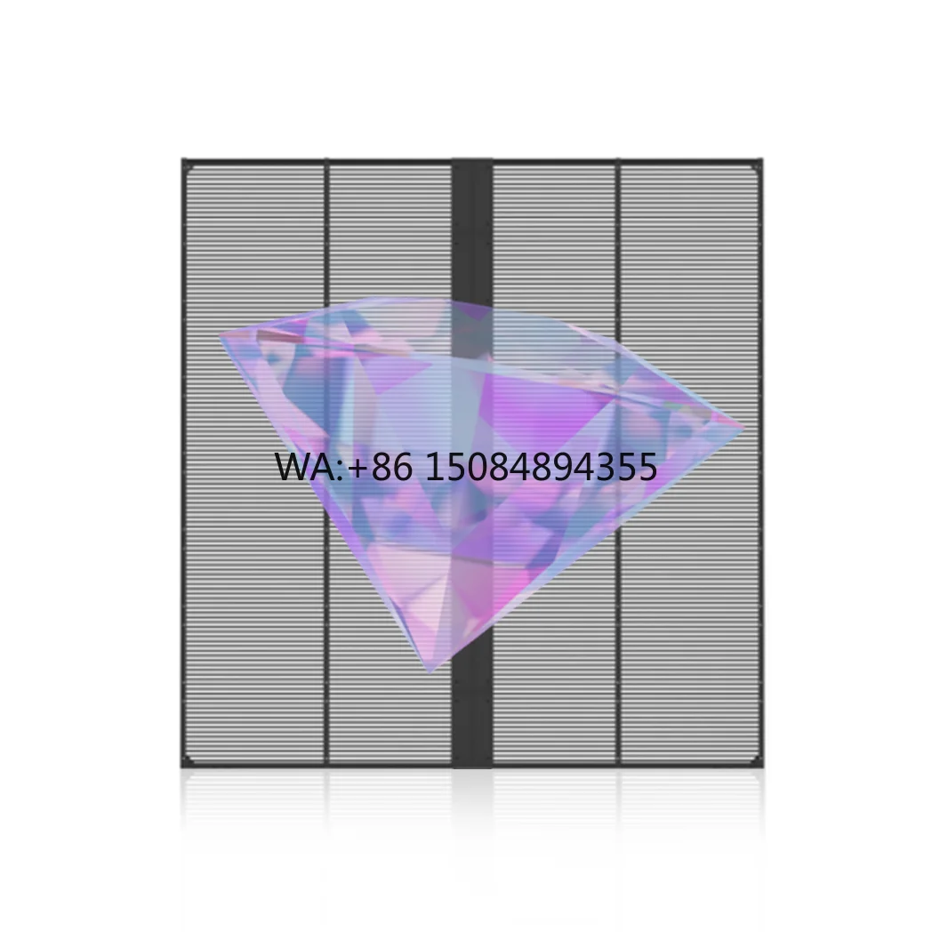 

P3.9 High Brightness Transparent LED Display Lightweight Window Glass Advertising Screen Solution