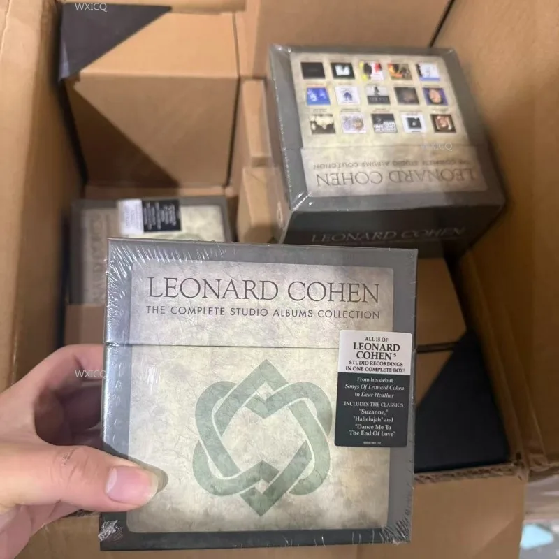 Ballad Leonard Cohen Music CD The Complete Studio Albums Collection Hallelujah 15pcs Music Record Cosplay Car Soundtracks Box