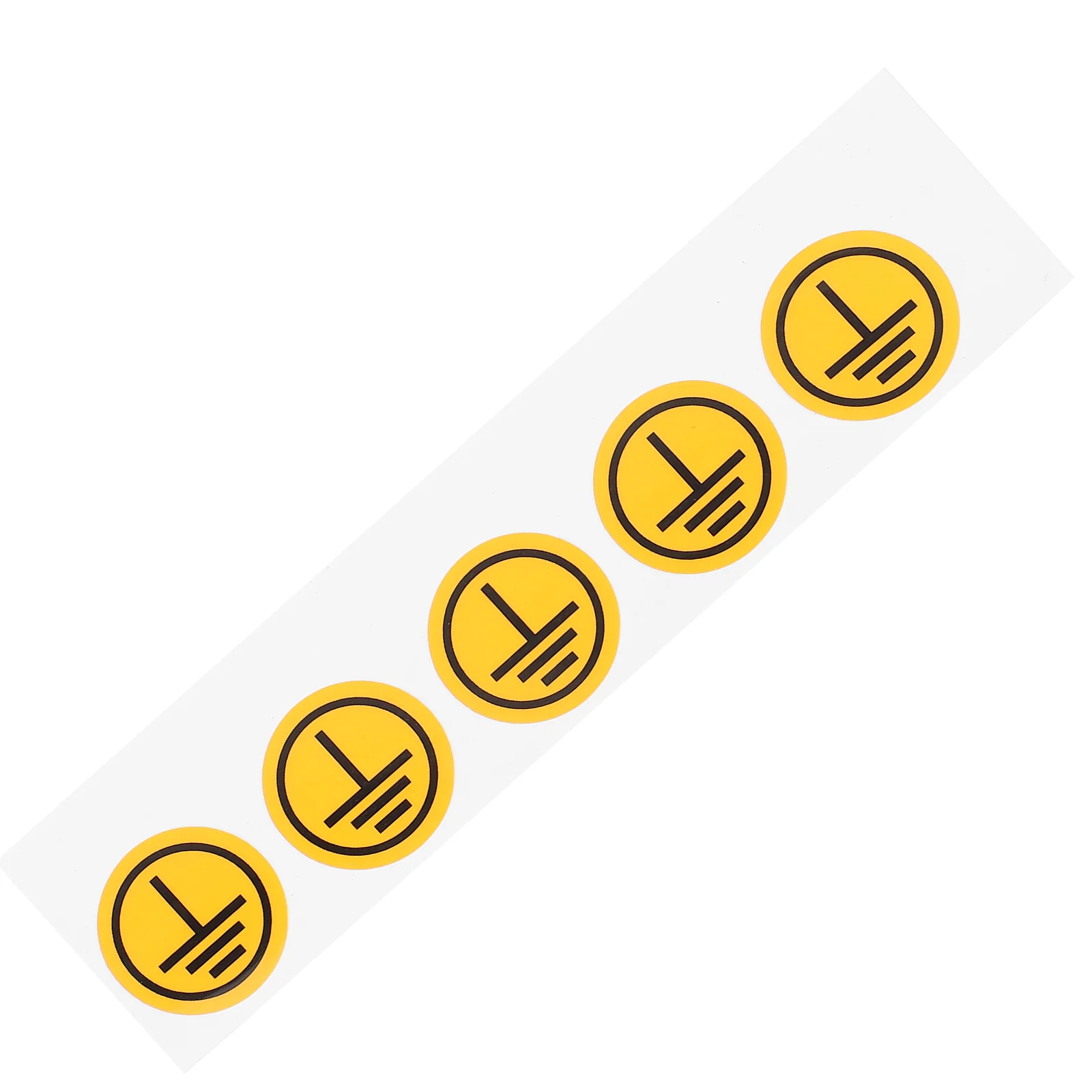 

5 Protective Ground Warning Stickers Electric Equipment Safety Self Adhesive Mechanic Labels Clear Printing Various Surfaces