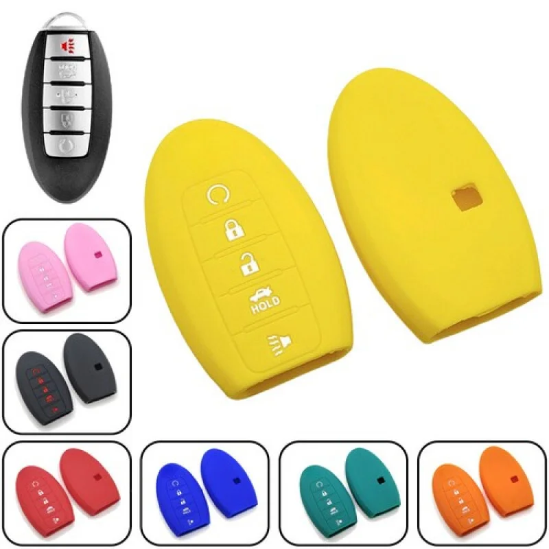 

A+ Silicone Car Key Case Cover For Nissan Altima Maxima Murano Rogue 370Z Qashqai