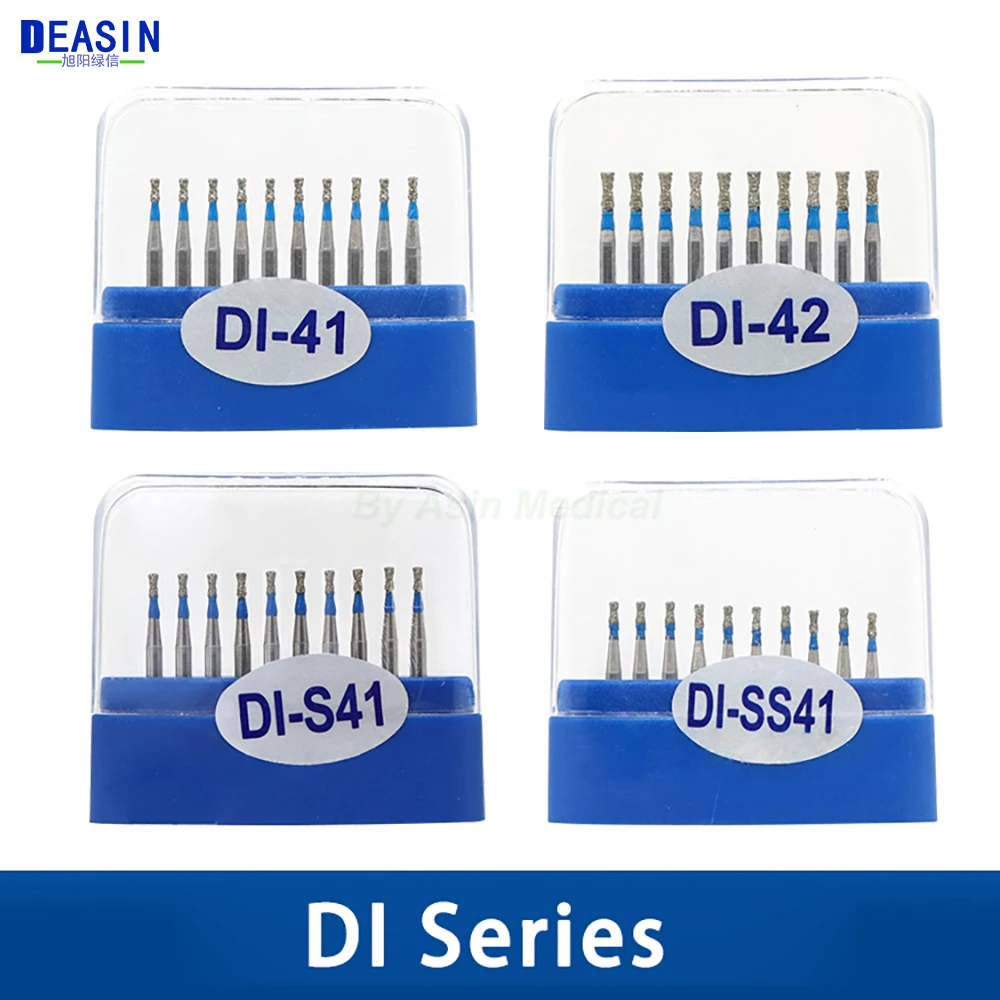 10pcs/Box SR/SO/DI Series FG 1.6mm Diamond Bur for High Speed Handpiece Dentistry Tools Models Optional