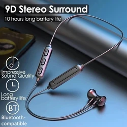 Magnetic Wireless Bluetooth Earphone Music Headset Phone Neckband Sport Earbuds Earphone With Mic For iPhone 13 Samsung Xiaomi