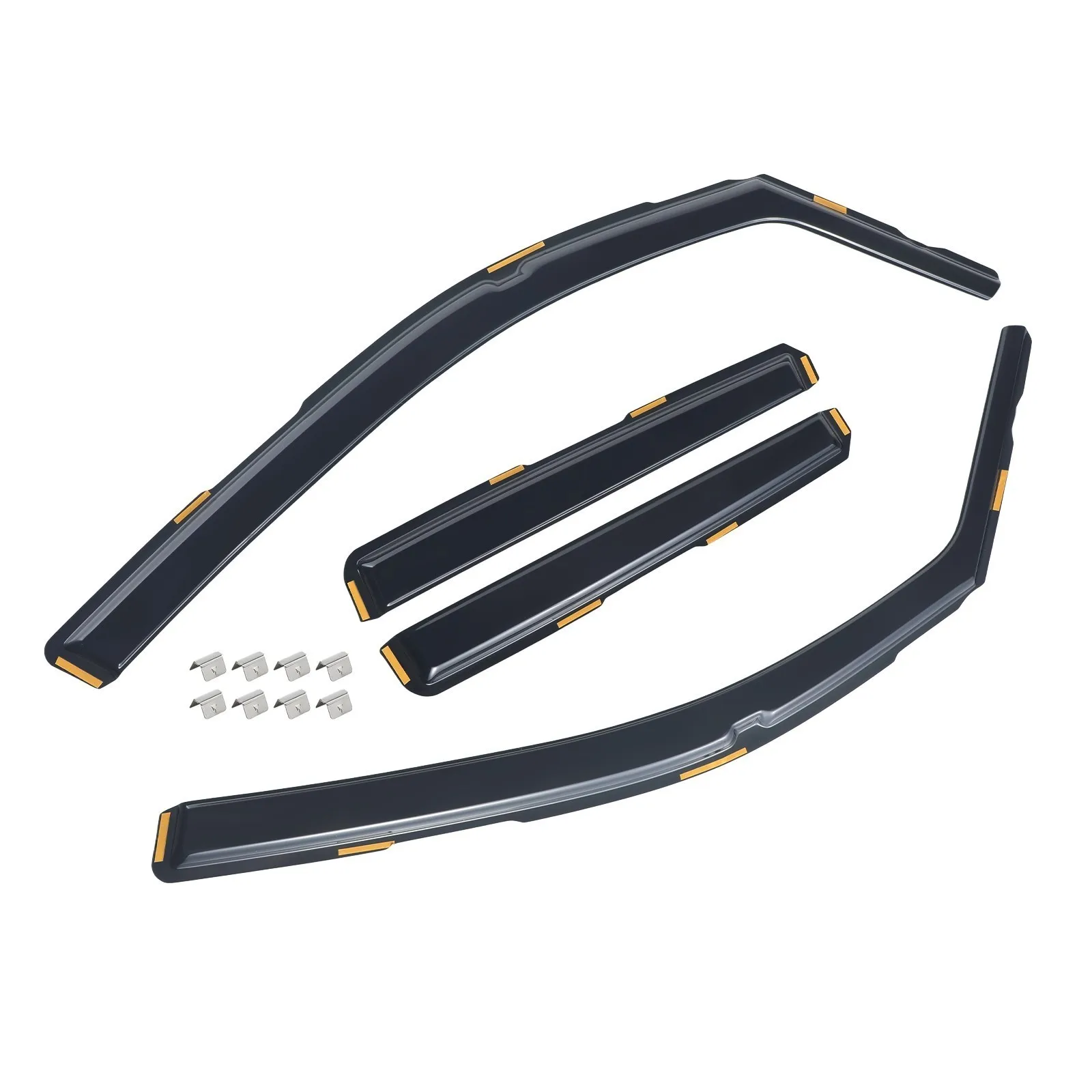 

Дефлекторы окон (ветровики) для Honda Ridgeline 2017-2025, встраиваемые в канал, защита от дождя